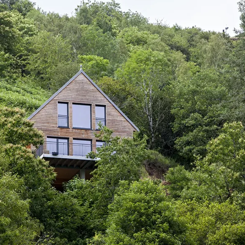 Agrandissement bois maison avec ouverture sur le jardin