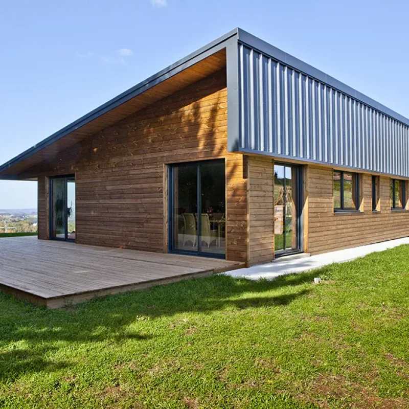 Maison bois contemporaine Cantal