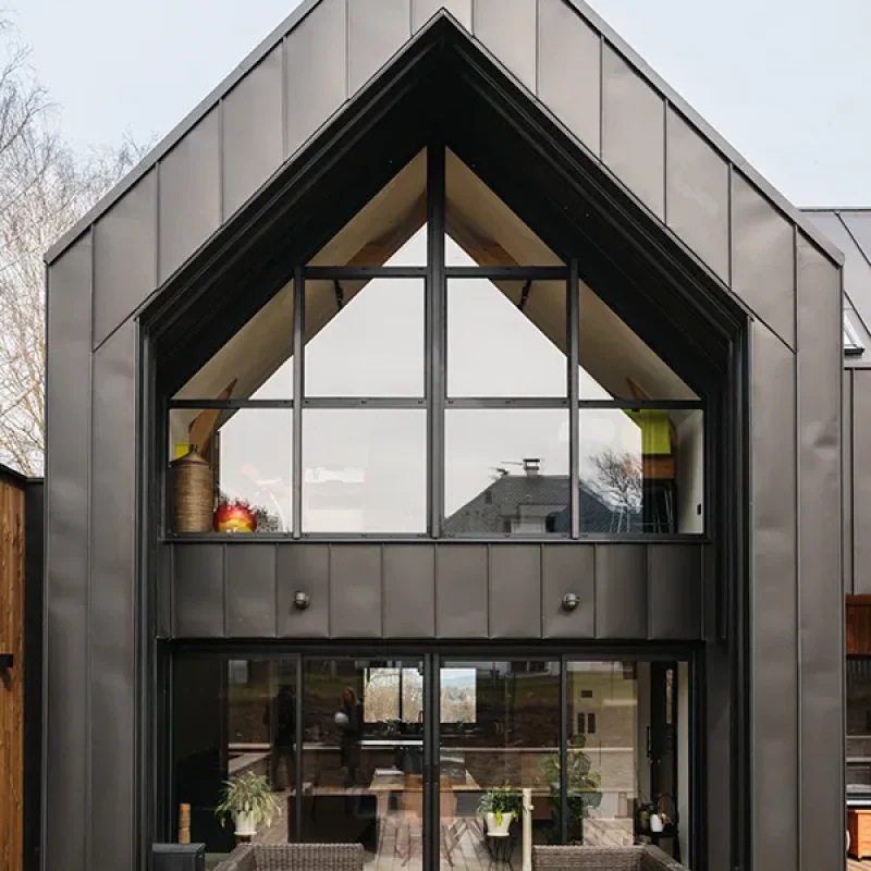 Bois - Avancée de toit-realisation maison architecte rodez 2